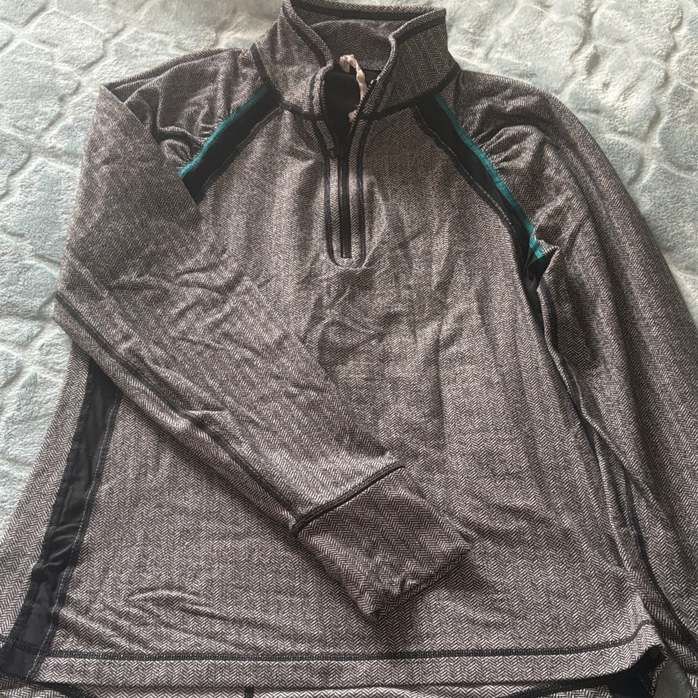 Gray Quarter-Zip Sweater